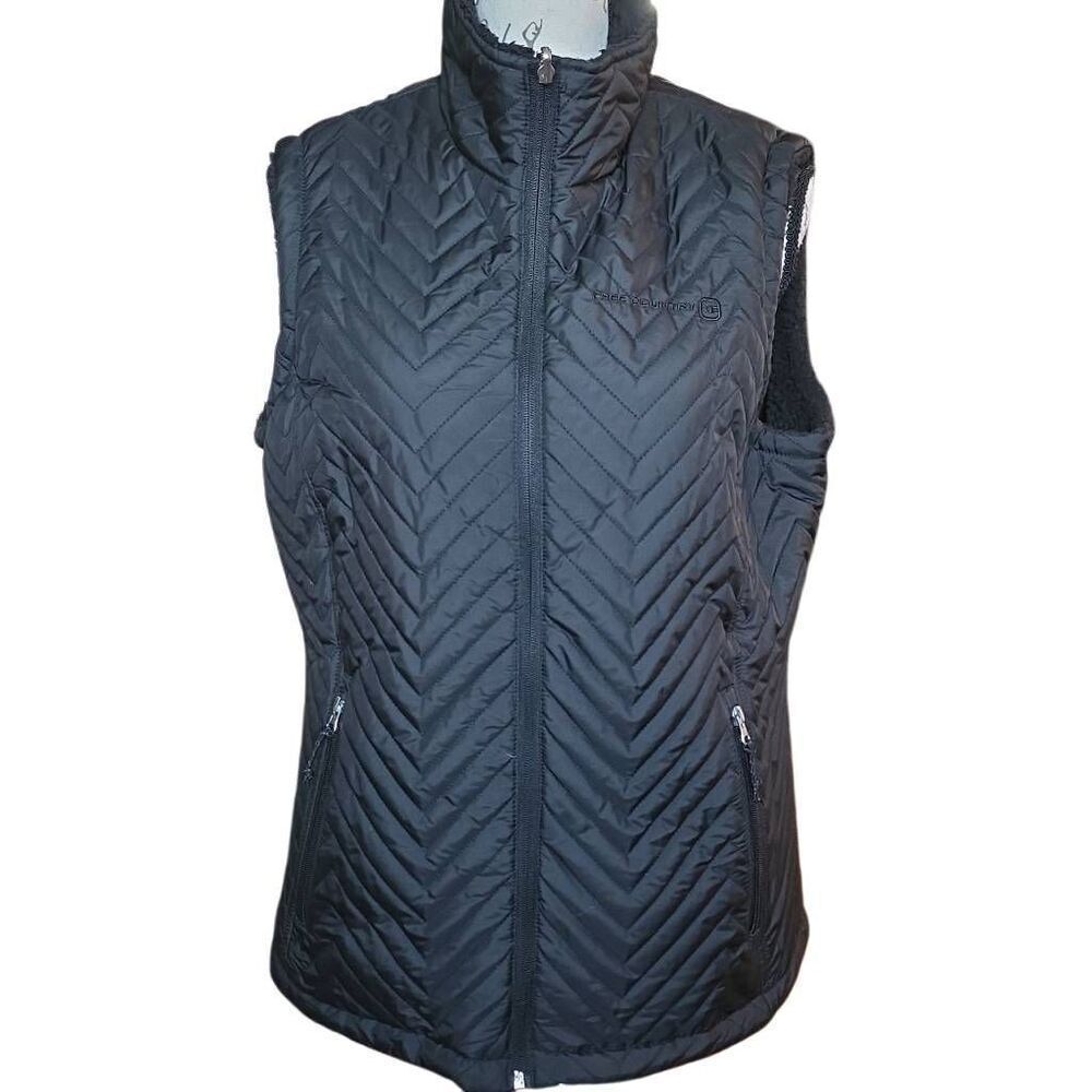 Free Country Women's Size Large Soft Fleece Lined Quilted Vest